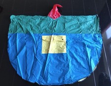 Vintage Mary Quant Multicoloured Raincoat Poncho in Bag Hooded Festival Foldable