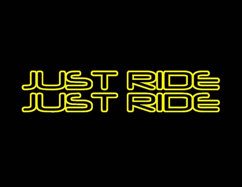 Just ride decal stickers bmx - ride,