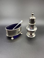 1922 Sterling Silver Salt &