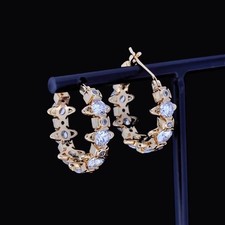 Vivienne Westwood Warwick Gold Orb Hoops With Gift Packaging