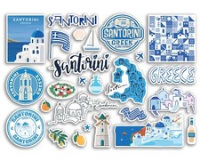 A5 Sticker Sheet Santorini