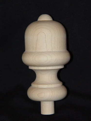 Newel post finial maple wood - newel,