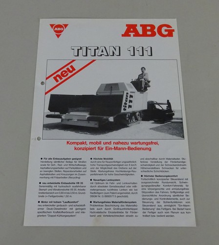 Brochure abg titan - titan, 111