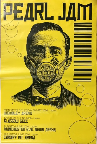 Large 2000 tour pearl jam - 2000, uk