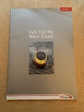 Virgin Trains: Full Tilt for West Coast WCRM and WCML timetable upgrade brochure