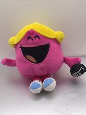 MR MEN SHOW LITTLE MISS CHATTERBOX 6" Cuddly Soft Beanie Plush Toy FISHER PRICE