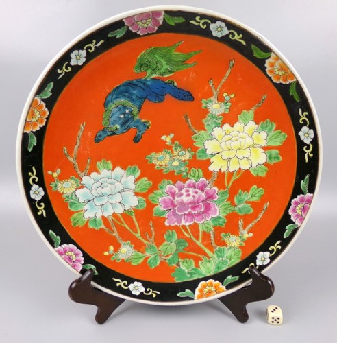 Japanese foo dog plate taisho - japanese,