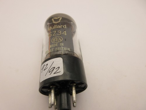 Gz34 mullard rectifier valve - mullard,