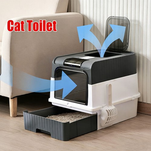 Extra large hooded cat litter - extra,