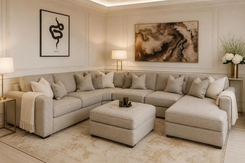 Luxury ruby shape sofa - ruby, u-shape