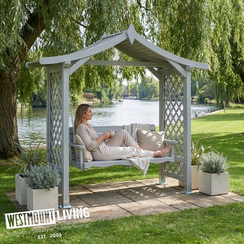 Garden swing seat - garden, timber
