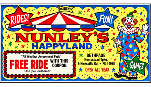 Vintage happyland amusement - vintage,