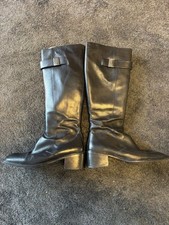 Vintage 90s Gucci Boots UK 5 EU 38 C Black Leather 