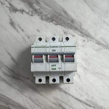 CRABTREE 50 AMP TYPE 2 M9 TRIPLE POLE MCB CIRCUIT BREAKER POLESTAR