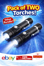 2 Pack Flashlight Bright LED