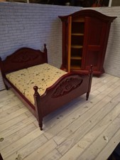 12th Scale Double Bed And