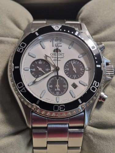 Orient sports white - sports, dial