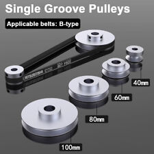 OD 50/60/80/100mm Pulley Aluminum V Single Groove Pulleys Wheels for B-Type Belt