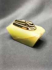 Ronson Vintage Green Onyx Veraflame Table Lighter Unique Quirky MCM 