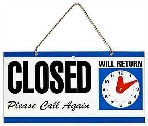 Open closed hanging - closed, shop