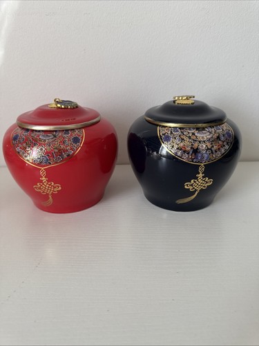 Ginger jars blue and - blue, red