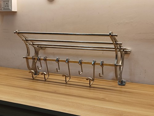 Brass wall mount coat rack - brass,