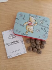 Winnie the Pooh Wildflower Clay Ball Seed Collection with tin x 10 Clay Balls