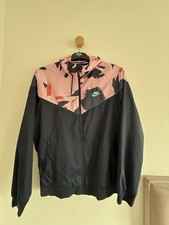 Vintage Nike Windrunner Size M - Navy & Pink 1990s Retro Pattern