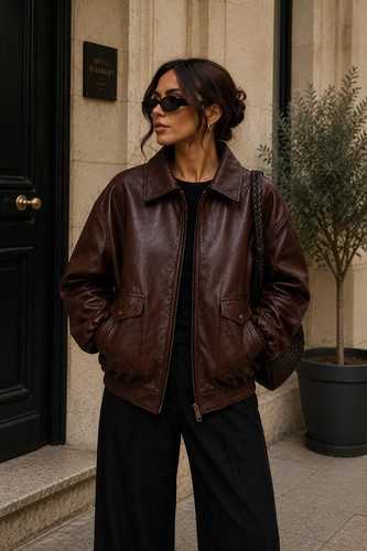 Women burgundy genuine - women's,