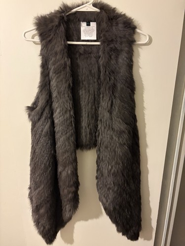 Rabbit fur vest - women’s, size