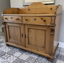 Large Antique Pine Sideboard