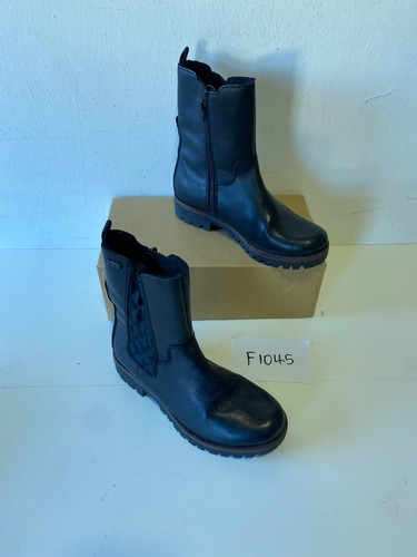 Rieker black leather ankle - leather,