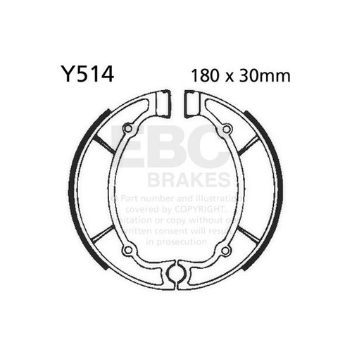 Ebc brake shoe - brake, set