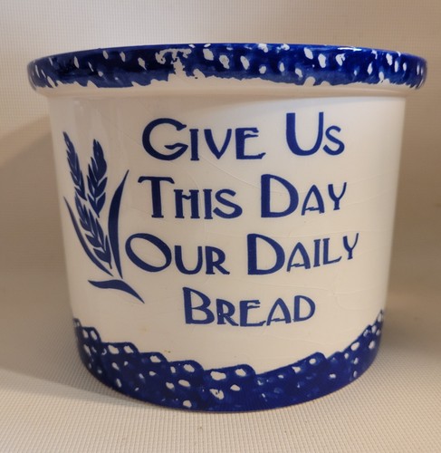 Vintage blue spongeware give - vintage,