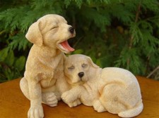 Leonardo resin dogs golden - resin,