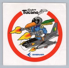 Embraer EMB 314 Super Tucano Aircraft Sticker Original Manufacturers Label