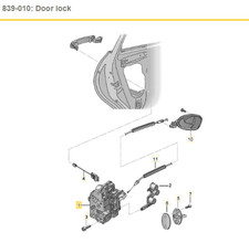 For Seat Altea Toledo Leon 2004-2015 Rear Right Door Lock Actuator Mechanism