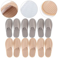  6 Pairs Washable Slippers