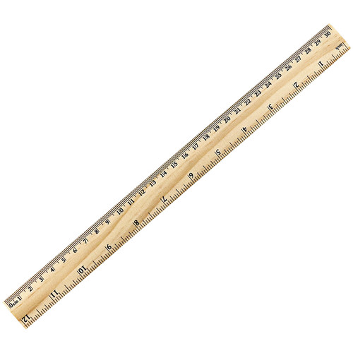 300mm wooden ruler - 300mm,