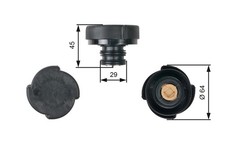 GATES RC207 Cap, coolant tank