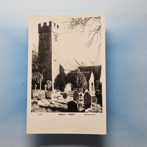 Penally postcard c1950 real - penally,