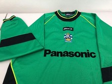 huddersfield town green panasonic goalkeepers shirt l