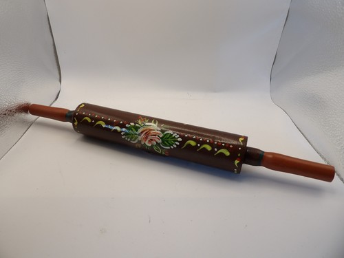 Vintage folk art hand - , painted