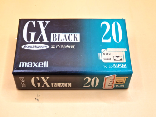 Maxell black vhsc vhs - gx,