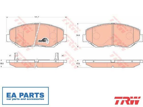 Brake pad set - brake,