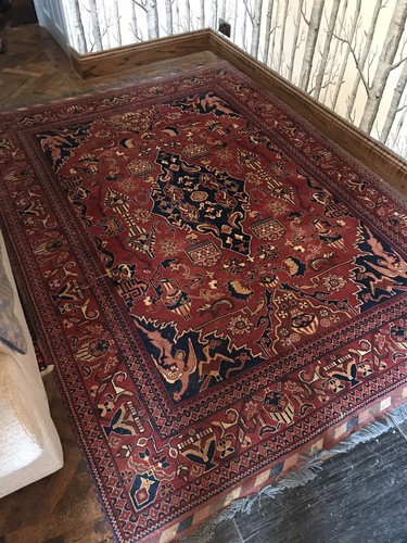 Vintage wool oushak turkish - oushak,