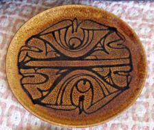 Poole Pottery Aegean Plate Yellow Colour 20cm