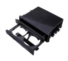 Car Radio Stereo Double Din Cubby Cup Holder Storage Box Single Din