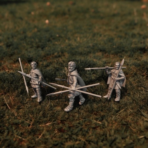 28mm dark ages skirmishers set - dark,