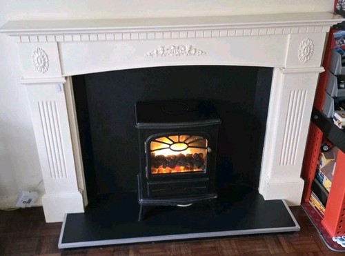 1970 fire surround with - 1970's,